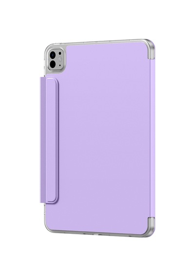 Apple Uyumlu iPad Pro 11 2024 Amazingthing Minimal Mag Katlanabilir Standlı Kalem Bölmeli Kılıf Mor Kapaklı Kılıf