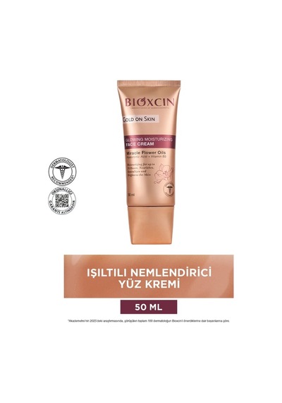 Bioxcin Gold On Skin Işıltılı Nemlendirici Yüz Kremi 50 Ml 12'li Paket