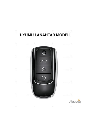 Chery Tiggo 8 Pro Max & Tiggo 7 Pro Max Avatgarde & Omoda 5 Pro Silikon Anahtar Kılıfı Siyah