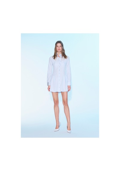 Sagaza Studio Ss6019 Gömlek Mini Elbise Bebe Mavisi