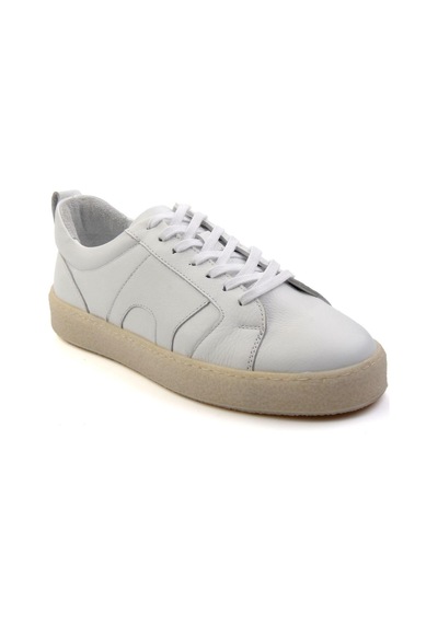 Bambi Beyaz Leather Erkek Sneaker E01442500643 Beyaz
