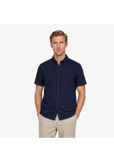 Nautica Erkek Lacivert Regular Fit Kısa Kollu Gömlekdüzw65416t