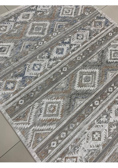 Merinos Halı Valeria 91008 060 Serisi Salon Oturma Yatak Odası Halısı Gri