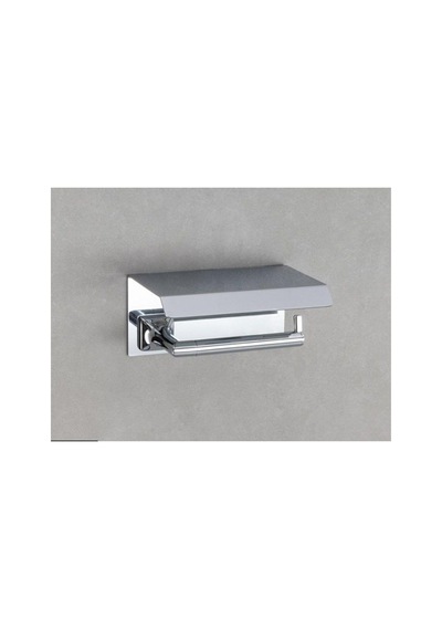 System Pruva Kapaklı Tuvalet Kağıtlığı Krom Renk 85x118x170 Mm 16.5 x 12.2 x 11.2 CM