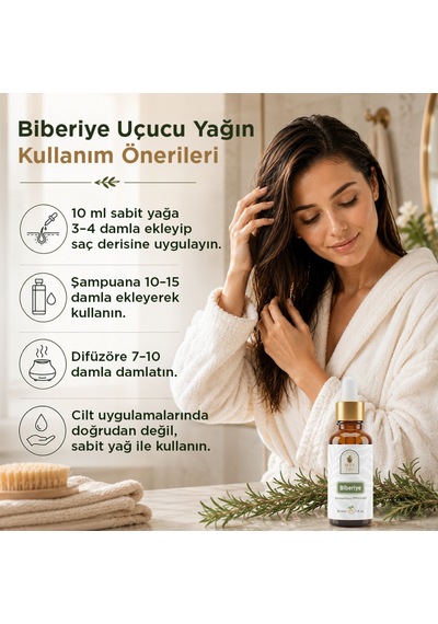 Biberiye Uçucu Yağı 10 Ml. %100 Saf