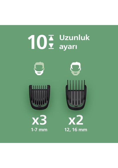 3000 Serisi 7 İn 1, Erkek Bakım Seti, Yüz&saç Tıraş Makinesi, Cilt Dostu Bıçaklar, Mg3930/15