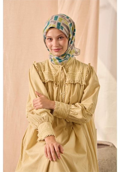 Silk Home Soft Eşarp 73096-24 Gümüş, Yeşil, Fıstık Yeşili, Füme