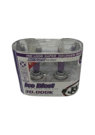 Jsv H1 Halojen Ampul 12v 55w 30000k Far Ampulü Ice Blast 2li Set Deli Mavi 1 Adet