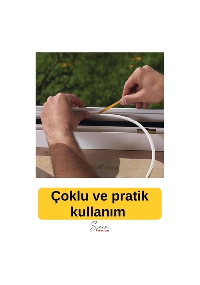 Kapı Ve Pencere Soğuk Izolasyon Bandı Fitili Kendinden Yapışkanlı Kauçuk Yalıtım Bant 2x10 20 Mt Diğer