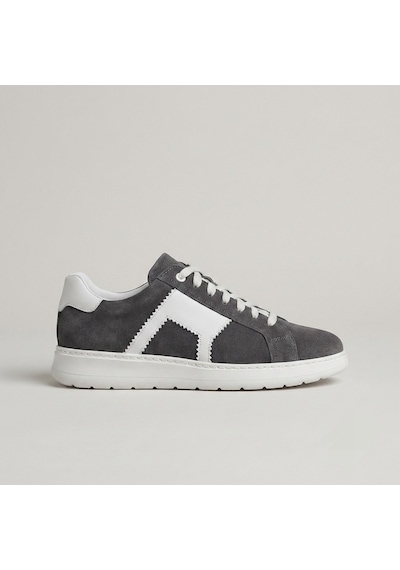 Marcobranchını Bağcıklı Hakiki Deri Erkek Sneaker Ayakkabı 614091m Gri