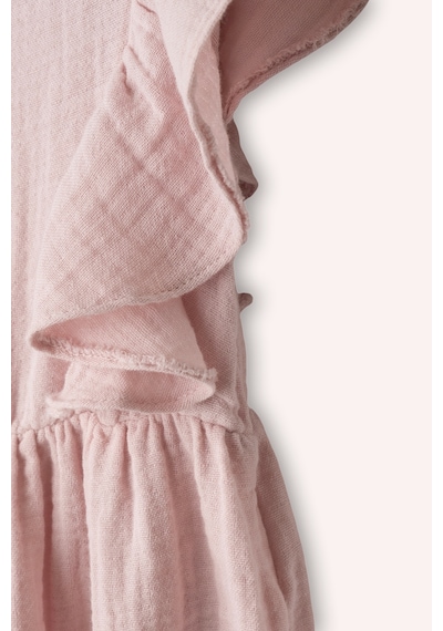 Panço Yenidoğan Müslin Pembe Tulum