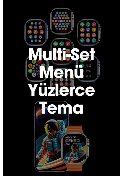 Wearfitpro Wearfit Ws X9 7 Kordonlu Akıllı Kol Saati 49mm Tft Ekran Gri