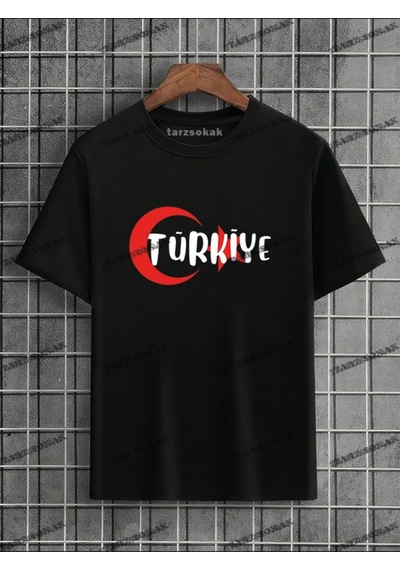 Flood Of Style Unisex Bay Çocuk T-shirt Atatürk Cumhrutiyet 23 Nisan 10 Kasım 29 Ekim Kod:31 Siyah