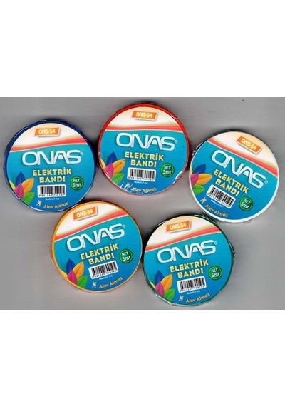 Onas Elektrik Bantı-16X5Mt - 10 Lu Karışık Renk