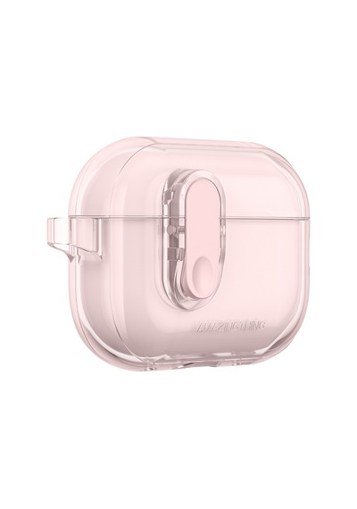 Apple Uyumlu AirPods Pro 2 Kılıf Amazingthing Magnetik Kilit Tasarımlı Minimal Serisi Kılıf Pembe