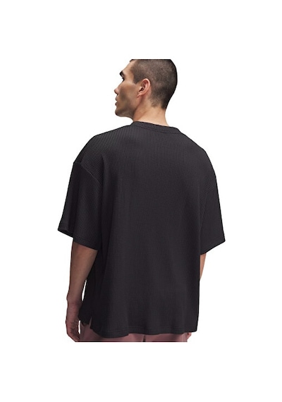 Under Armour Ua Rival Waffle Crew Erkek Günlük Tişört 1383106-001 Siyah SIYAH