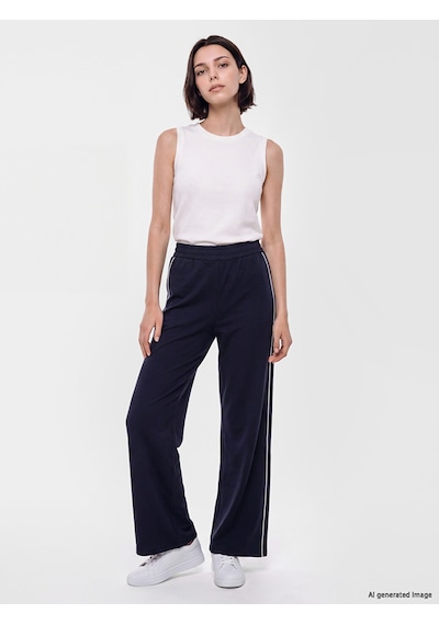 Lcw Modest Lacivert Şerit Detaylı Soft Touch Kadın Eşofman Altı
