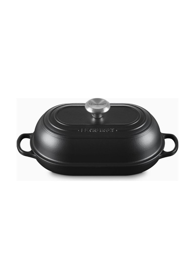 Le Creuset Oval Dökme Demir Ekmek Pişirme Tavası Siyah
