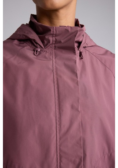 Defacto Regular Fit Reglan Kollu Kapüşonlu Yağmurluk C4949ax26aupr524 Mor-pr524