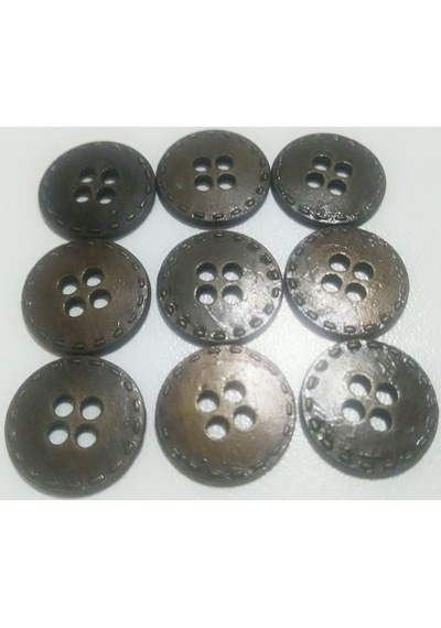 Kahverengi Renkli 1 Cm. 9 Adet Metal Düğme