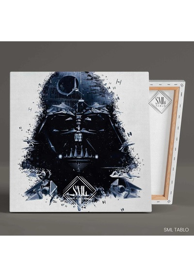 Star Wars Darth Vader Ve Uzay Gemileri Kanvas Tablo 40 X 40 Cm