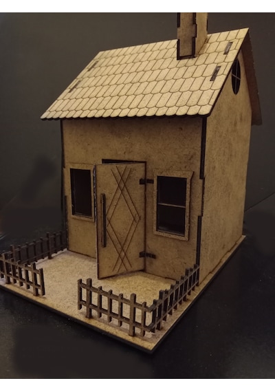 TLR hobi Tlrhobi Bahçeli Ev Ahşap Maket