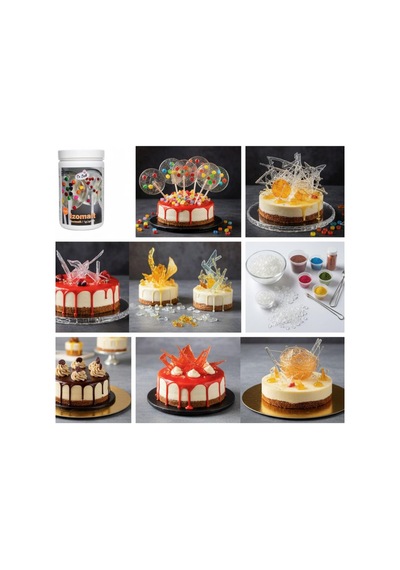 Isomalt 200 G Tatlandırıcı Şekerleme, Süsleme Ve Pasta Dekorasyonu İçin Profesyonel Kullanım