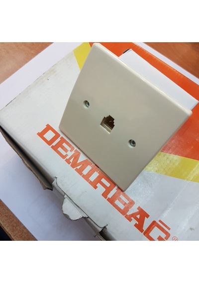 Dmr Demirbağ Soketli Tlf Prizi Rj11 Nümeris Telefon Prizi 1 Adet
