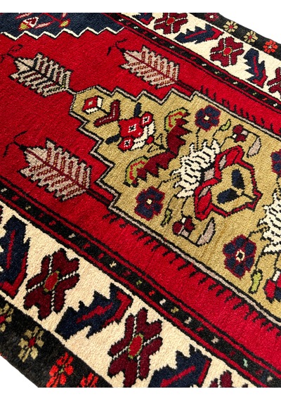El Dokuma Sıfır Kök Boya Seccade 85x115 Yün Namazlık