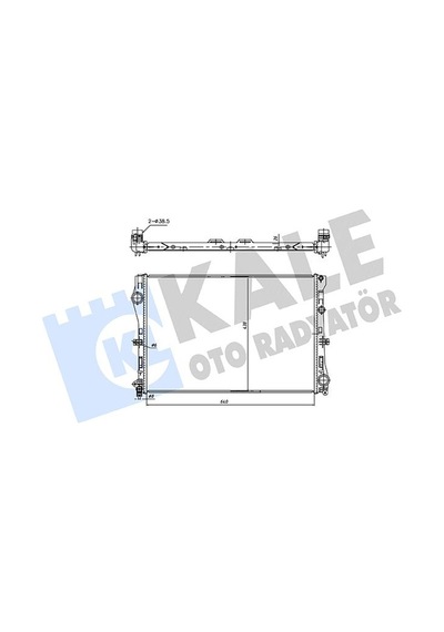 Kale 362250 Motor Su Radyatörü Mercedes W205 S205 C205 A205 W213 S213 C238 A238 A0995007303 -