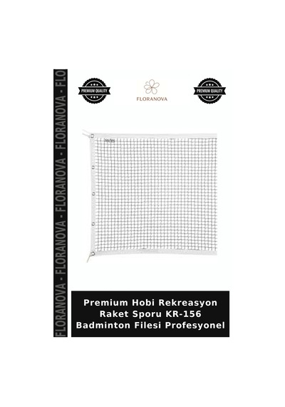 Premium Hobi Rekreasyon Raket Sporu Kr-156 Badminton Filesi Profesyonel