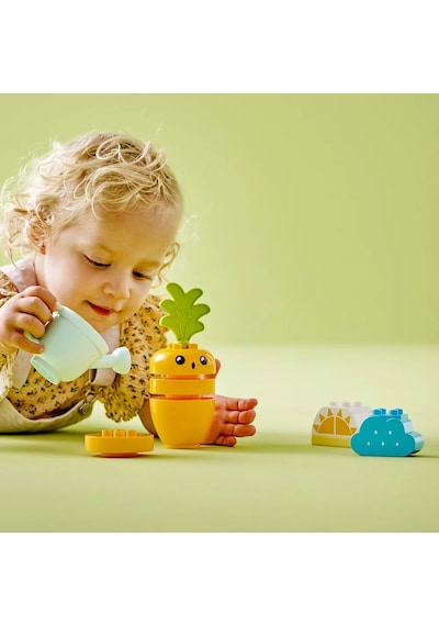 LEGO® DUPLO® İlk Büyüyen Havucum 10981 - 18 Ay & Üzeri Küçük Çocuklar için Eğitici Oyuncak Yapım Seti (11 Parça)