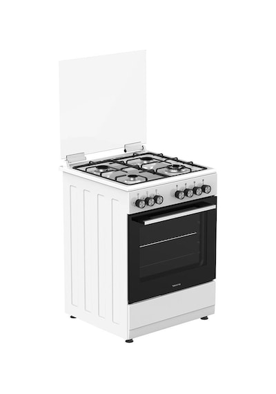 Tecna TF 613WBR+ 4 Gözü Gazlı Elektro Turbo Buhar Destekli Solo Fırın Beyaz