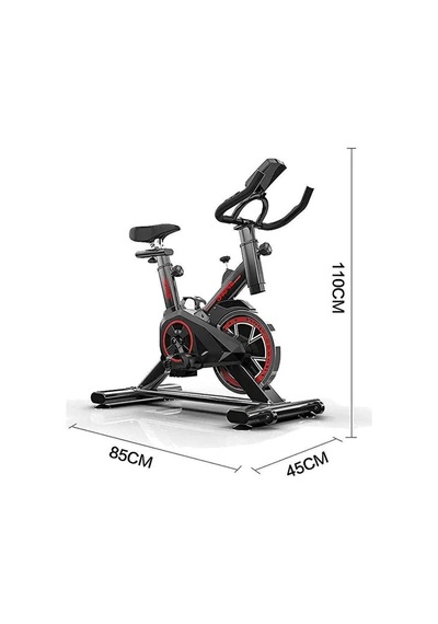 Slim Kondisyon Bisikleti Spinning Bike Egzersiz Aleti Siyah