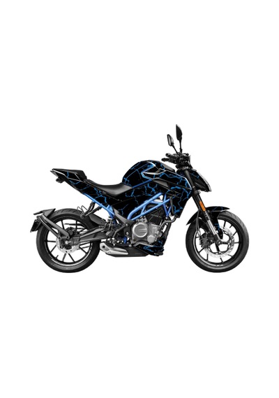 Cf Moto Nk250 Mavi Parçalı Kaplama Sticker Etiket Modeli 2023 2.kasa Uyumlu