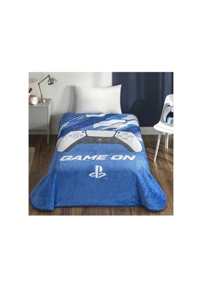 Playstation Tek Kişilik Battaniye Beyaz