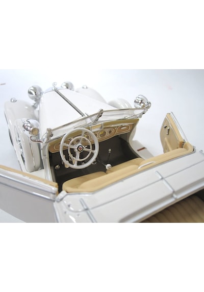1:18 Ölçek Maisto 1936 Mercedes Benz 500 K Diecast Metal Minyatür Model Araba 25cm