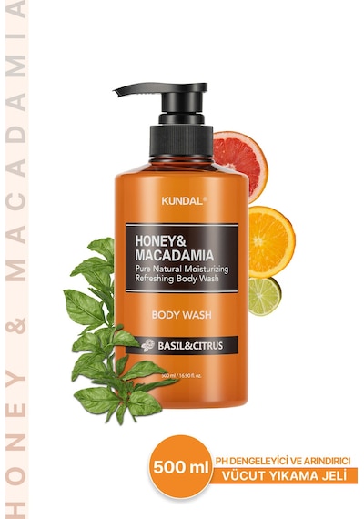Kundal Basil & Citrus Pure Body Wash 500 ML