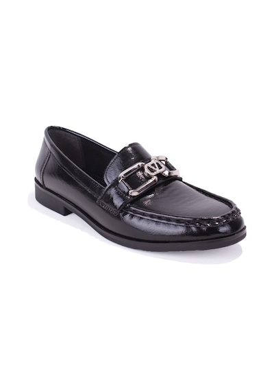 Dagoster Dza07-6826186 Siyah Rugan Günlük Loafer Kadın Ayakkabı