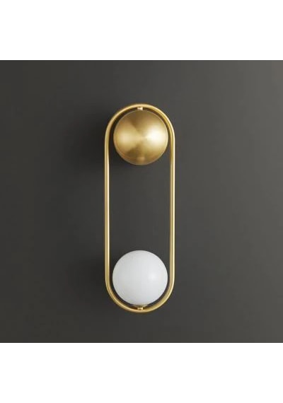 Trombon Camlı Duvar Aplik Ra-aplk-3546-52-04 Eskitme