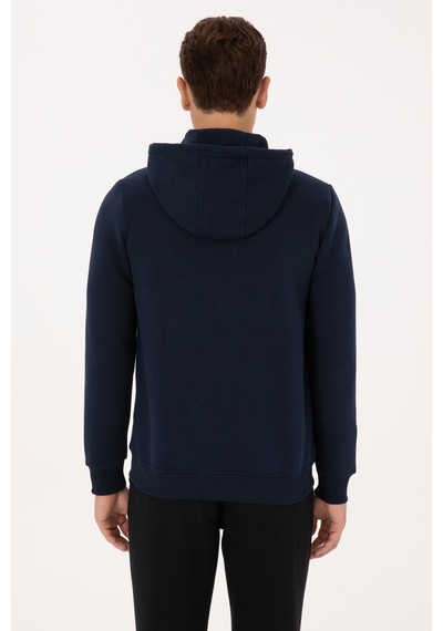 U.S. Polo Assn. Erkek Regular Fit Lacivert Şardonlu Örme Hırka 50313755-VR033
