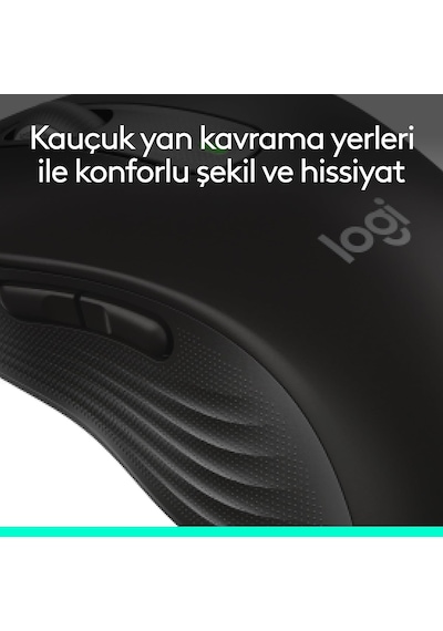 Signature M650 Kablosuz Mouse, Küçük Ve Orta Boy Sağ El İçin, 4000 Dpı, Sessiz, Bluetooth, Logi Bolt Usb Alıcı, 24 Ay Pil Ömrü, Siyah