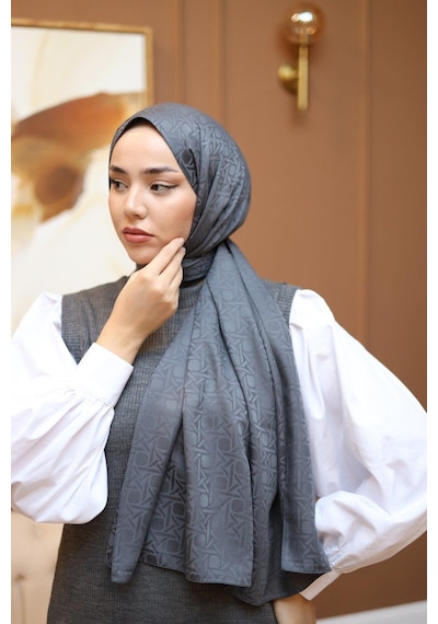 Silk Home Deluxe Şal - Antrasit - Antrasit