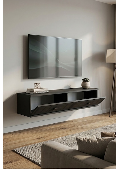 Tda1205a Yuka Duvara Montaj Tv Sehpası Antrasit 120cm