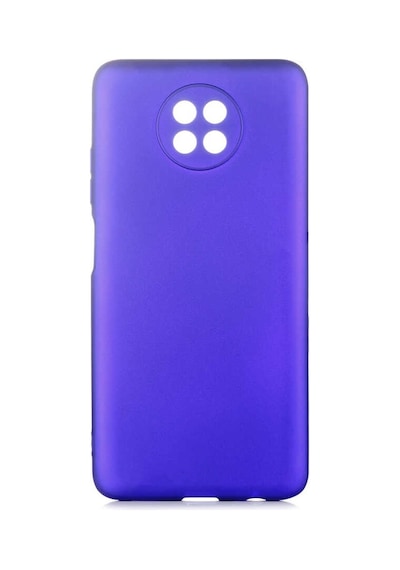Kilifone - Xiaomi Uyumlu Redmi Note 9t - Kılıf Mat Renkli Esnek Premier Silikon Kapak - Saks Mavi