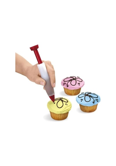 Tinky Winky Pasta Dekor Kalemi 16 Cm Pasta Süsleme Muffin Cupcake Dekor Yazı Çikolata Latte Kalem