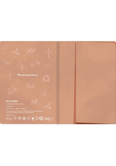 17x24 Keten Noktalı Bullet Journal Defter Denizatı