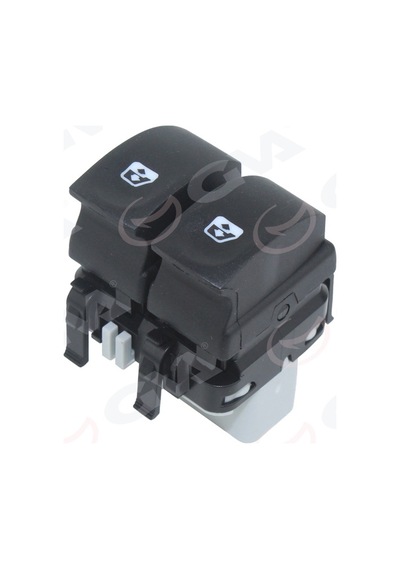 Gva Cam Açma Anahtarı Ön Sol Çiftli Renault Clıo Iıı 10 Fişli Gri Gva 8014859 8200214939