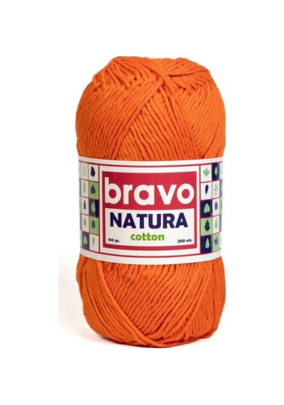 Natura %100 Koton İplik 100 Gram 200 Metre Renk Kodu:702 Portakal