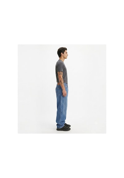Levi's 568 Stay Loose Lightweight Linen+ Denim Jean Erkek Pantolon -0001 Kot Mavi